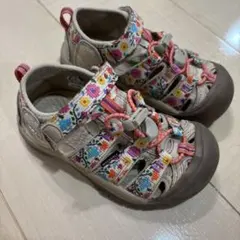 KEEN /サンダル/17センチ/花柄