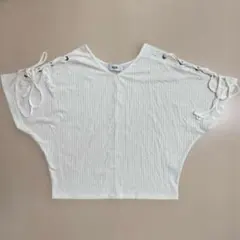 【AZUL BY MOUSSY】ショルダーレースアップカットトップス