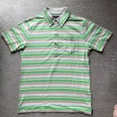 Callaway L ボタンダウンポロシャツ ストライプ