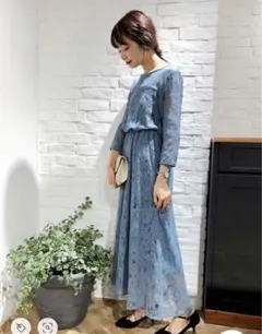 アパートバイローリーズ　お呼ばれドレス　レースワンピース　オケージョンドレス