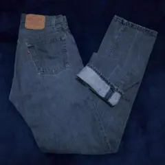 【内股シングル】Levi's 501 先染め ブラック USA製 80s W30