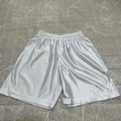シルバー ポリエステル ハーフパンツ