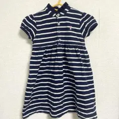 ラルフローレン　女の子　ボーダーワンピース　90センチ