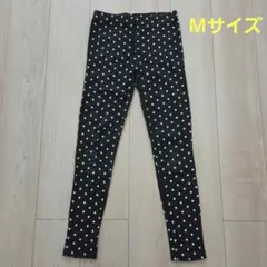 レディース レギンス パンツ ズボン M 水玉 ドット柄