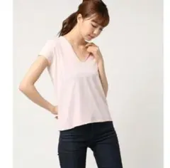 完売！スカル刺繍Tシャツ　ピンク半袖カットソーのサムネイル