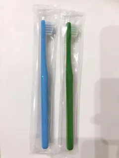 奇跡の歯ブラシ　子ども用　２色　２本セット 水色、緑