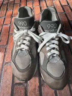 new balance 990V2 スニーカー 27cm ブラウン グレー