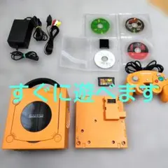 【動作確認済】ゲームキューブ ゲームボーイプレイヤー オレンジ　①