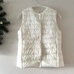 美品⭐️ユニクロ　2WAY コンパクトダウンベスト オフホワイト⭐️