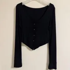 【ë BIOTOP】rayon bustier Vcardigan BIOTOP yo BIOTOP rayon bustier Vcardigan - メルカリ