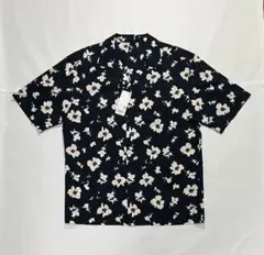 新品/タグ付☆UNIQLOユニクロ　オープンカラー半袖シャツ/BLUEのサムネイル