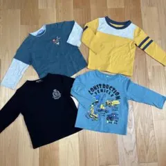 子供用Tシャツ　4枚セット　まとめ売り　保育園着　ロンT