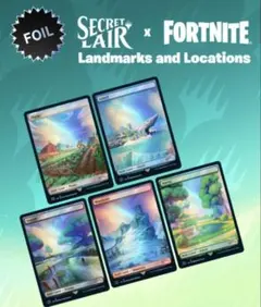 SLD×Fortnite LANDMARKS AND LOCATIONSfoil