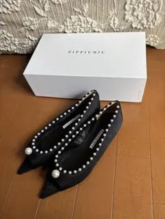 PIPPICHIC レオパード柄 フラットシューズ - メルカリ