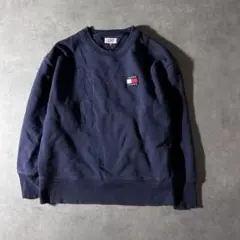 れ*様 18879 TOMMY JEANS パッチロゴ スウェット 紺色のサムネイル