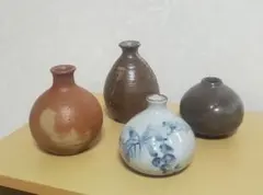 陶器製花瓶4個セット