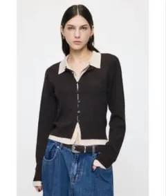 moussy ニット セーター LAYERED LIKE ニットトップス
