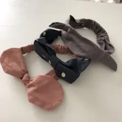 【美品】 ベビー　ヘアバンド　ピンク　リボン　アニマル　ドット　女の子　男の子