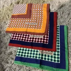 イヴ・サンローラン　ハンカチ　3枚