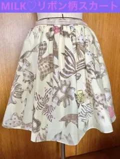 【中古品】MILK リボン柄シャンタンスカートのサムネイル