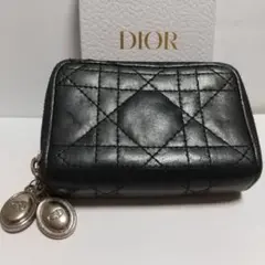 クリスチャンディオール カナージュ スモールジップコイン,キーケース 黒