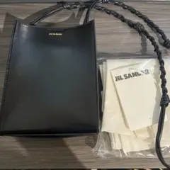 JIL SANDER ブラックレザーショルダーバッグのサムネイル