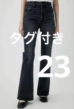 MOUSSY MVS BLACK FLARE 23インチ フレアデニム