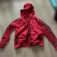 FOREVER 21 フーデッドブルゾン レッド Lのサムネイル