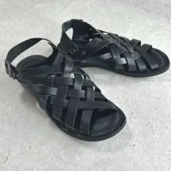 美品★CEDAR CREST〔M 25cm相当〕グルカサンダル レザー ロゴ刻印のサムネイル