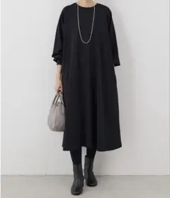 特価】BEARDSLEY タフタビッグチェックワンピース ブラック - メルカリ