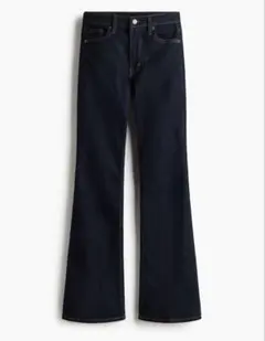 H&M フレアードハイデニム 34サイズ ダークデニムブルー