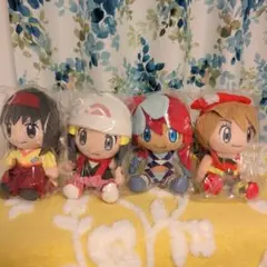 ポケモンセンター ポケモントレーナーズ ヒカリ フウロ　エリカ　ハルカぬいぐるみ ポケモンセンター ポケモントレーナーズ ヒカリ フウロ エリカ ハルカ