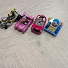 トミカ4台セット - ミッキー・ミニー・グーフィー・ドラえもん