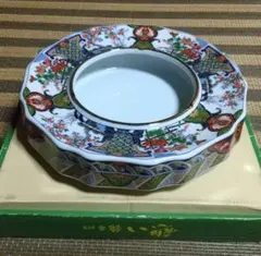 最終値下げ！新品　昭和レトロ　有田焼 丸寿窯 錦 灰皿 古伊万里　高級のサムネイル