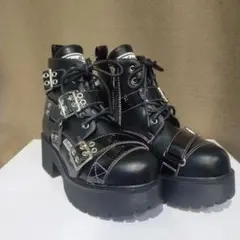 ヨースケ厚底ブーツ(6310008)BL/PU