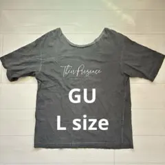 GU 로고 티셔츠 컷 셔츠 L 사이즈
