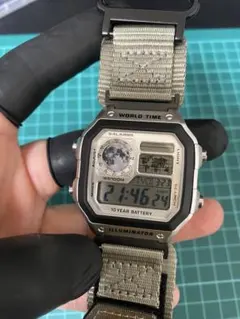 CASIO AE1200カスタム マーズデザイン 新品 オレンジラバーベルト 