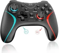 【新品】マクロ機能付きブラックコントローラー　プロコン 無線 連射 背面ボタン