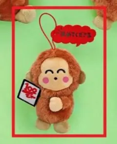 おさるのもんきち(C/ほめてくださる) いろいろ表情でござるマスコットぬいぐるみ