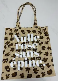 Nulle rose sans épine レオパード柄 トートバッグのサムネイル