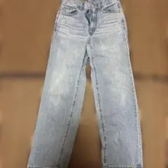 ライトブルー ストレートデニム S