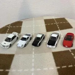 ミニカーセット ホワイト ブラック レッド