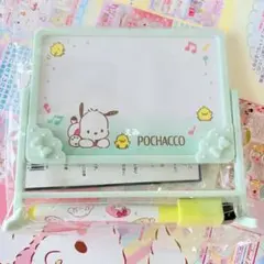 新品 サンリオ ポチャッコ 卓上ホワイトボード マグネット　マーカー　3点