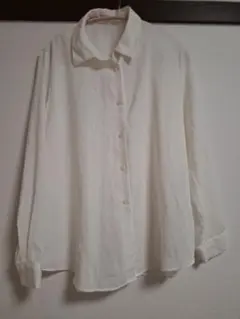 GU 長袖シャツ ホワイト XL