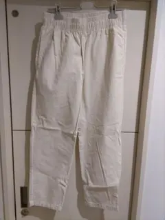 GU メンズ オフホワイトシェフイージーパンツ L