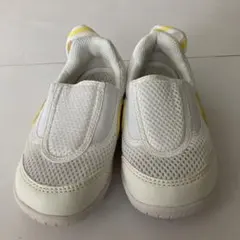 イフミー 上履き ホワイト/イエロー 16.0センチ メッシュスリッポンシューズ