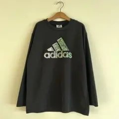 adidas アディダス/ 長袖 ロングTシャツ 黒 150cm