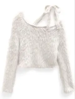 GRL ワンショルフェザーニットリボントップス[dr747]