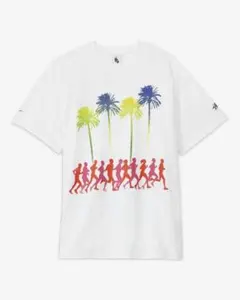 NIKE × stussy/ホワイト ファー Tシャツ/M/ホワイトのサムネイル