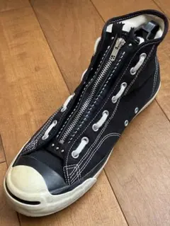 NEWジッパーユニット35 コンバースオールスター用　黒革